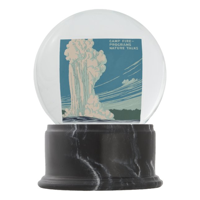 Yellowstone National Park Snow Globe (Front)