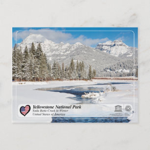 Yellowstone National Park - Soda Butte Creek Postcard