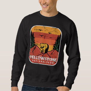 Yellowstone National Park Souvenir Grizzly Bear Wy Sweatshirt
