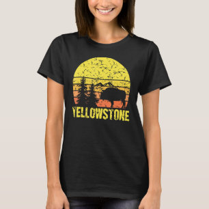 Yellowstone National Park Sunset Vintage T-Shirt