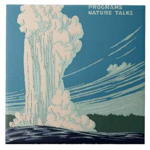 Yellowstone National Park Tile