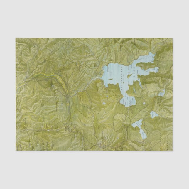 Yellowstone National Park Tissue Paper (Front)