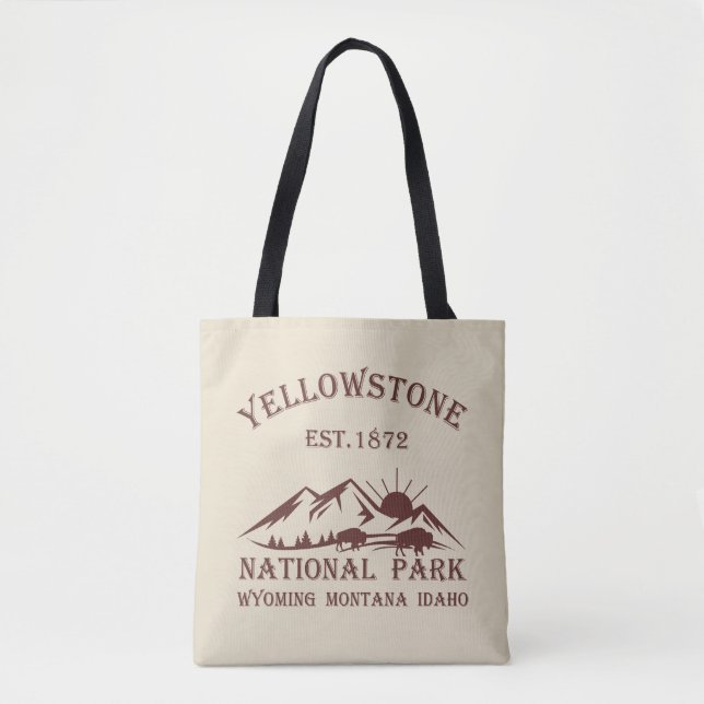 Yellowstone national park tote bag (Front)