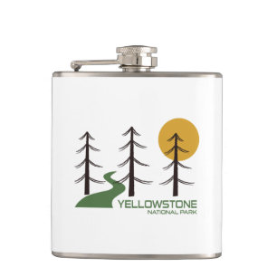 Yellowstone National Park Trail Hip Flask