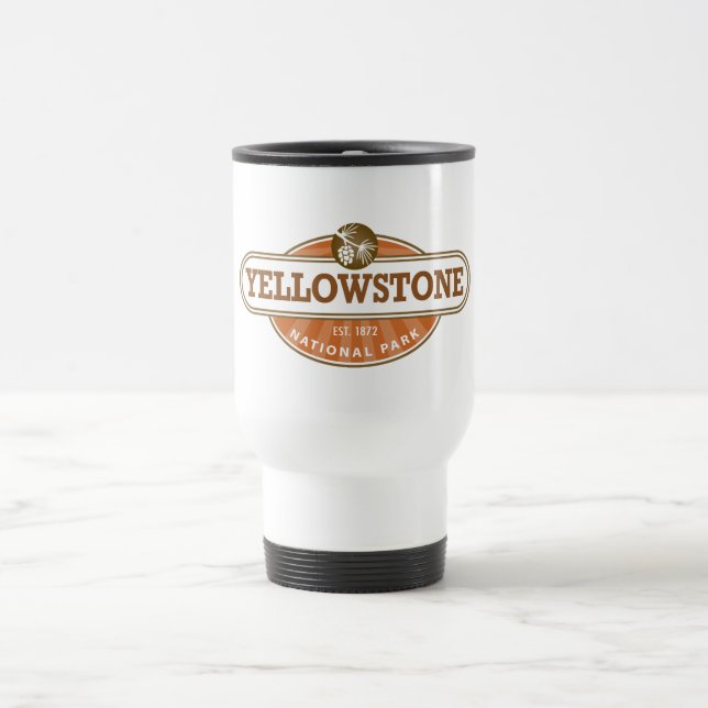 Yellowstone National Park Travel Mug (Center)