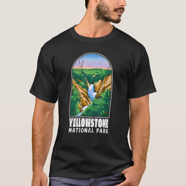 Yellowstone National Park Usa Men Women Camping Hi T-Shirt (Front)