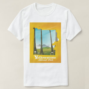 Yellowstone National Park vacation poster. T-Shirt