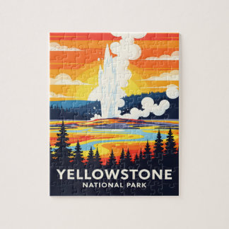 Yellowstone National Park – Vibrant Geyser Jigsaw Puzzle