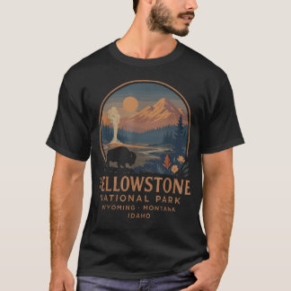 Yellowstone National Park Vintage Bison T-Shirt