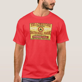Yellowstone National Park Vintage Label T-Shirt