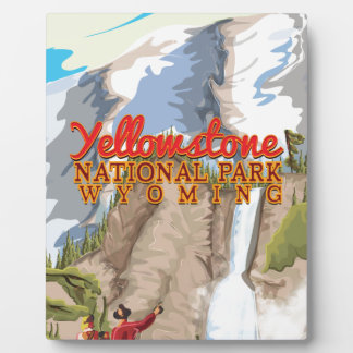 Yellowstone National Park Vintage Poster Plaque