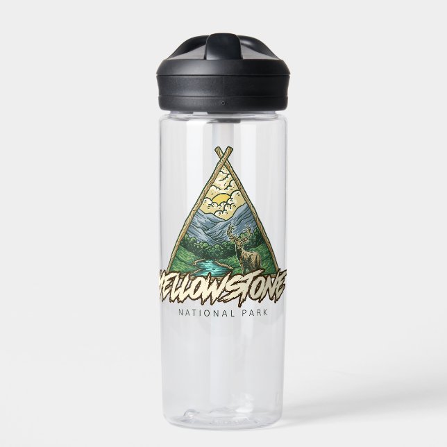 Yellowstone National Park Water Bottle (Front)