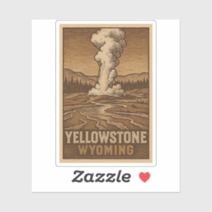 Yellowstone National Park Waterproof Vinyl Sticker