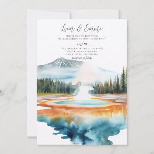 YELLOWSTONE NATIONAL PARK Wedding Invitation