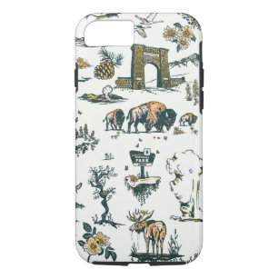 Yellowstone National Park Wildlife Pattern Case-Mate iPhone Case