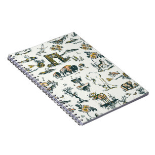 Yellowstone National Park Wildlife Pattern Notebook