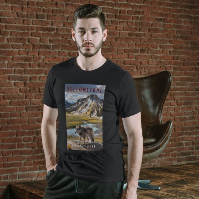 Yellowstone National Park Wolf Mountains T-Shirt (Creator Uploaded)