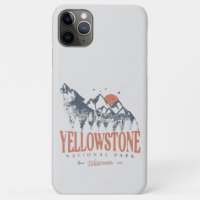 Yellowstone National Park Wolf Mountains Vintage  