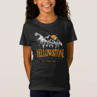 Yellowstone National Park Wolf Mountains Vintage 
