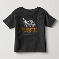 Yellowstone National Park Wolf Mountains Vintage 