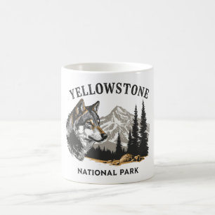Yellowstone National Park Wolf Mug