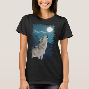 Yellowstone National Park Wolf Souvenir Memorabili T-Shirt