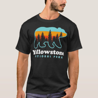 Yellowstone National Park Wyoming Bear Men Women  T-Shirt