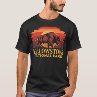Yellowstone National Park Wyoming Buffalo Bison T-Shirt