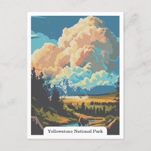 Yellowstone National Park, Wyoming USA Postcard