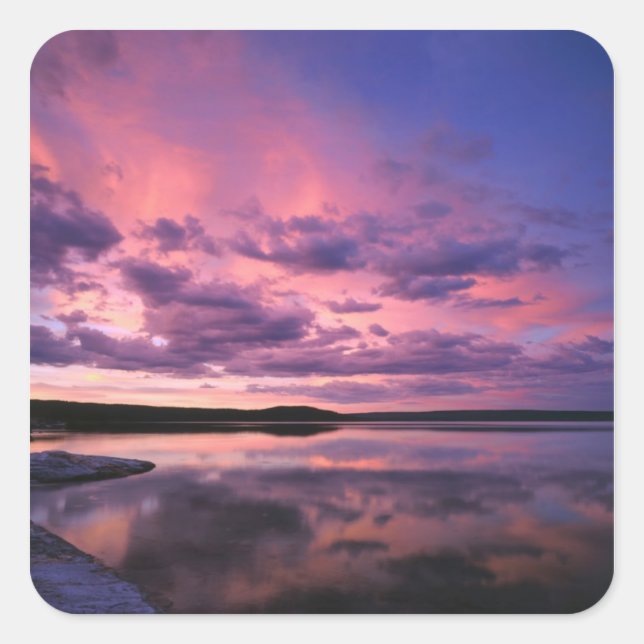 Yellowstone National Park, Wyoming. USA. Square Sticker (Front)