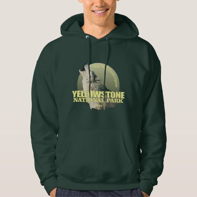 Yellowstone NP (Grey Wolf) WT Hoodie (Front)