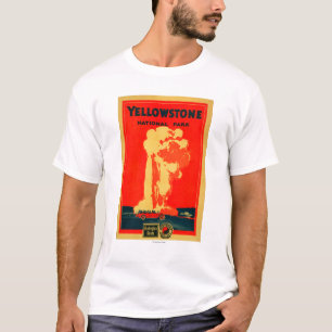 Yellowstone, Old Faithful Advertising Poster T-Shirt