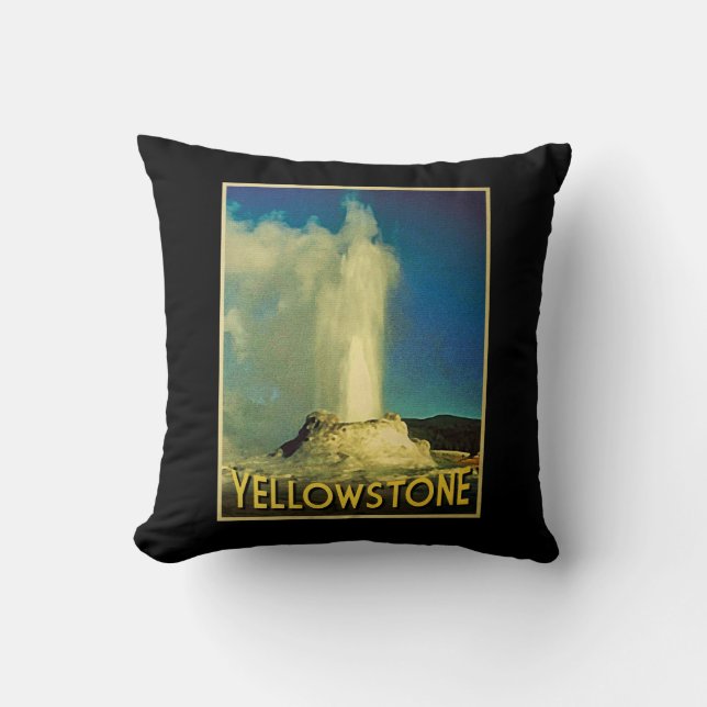 Yellowstone Old Faithful Cushion (Front)