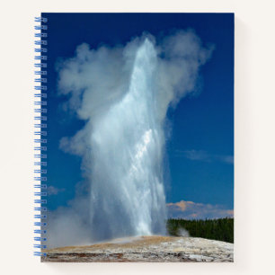 Yellowstone Old Faithful Landscape Photo Notebook