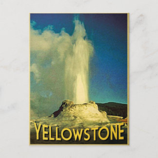 Yellowstone Old Faithful Postcard