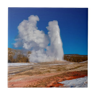 Yellowstone Old Faithful Tile