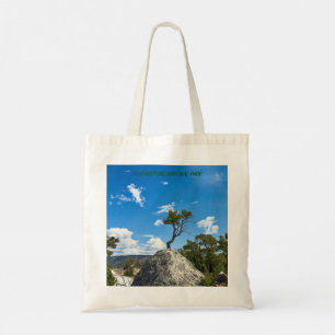 Yellowstone Park.Angel Terrace & Lone Tree Tote Bag