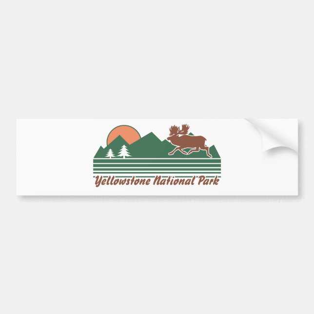 Yellowstone Park Bumper Sticker (Front)