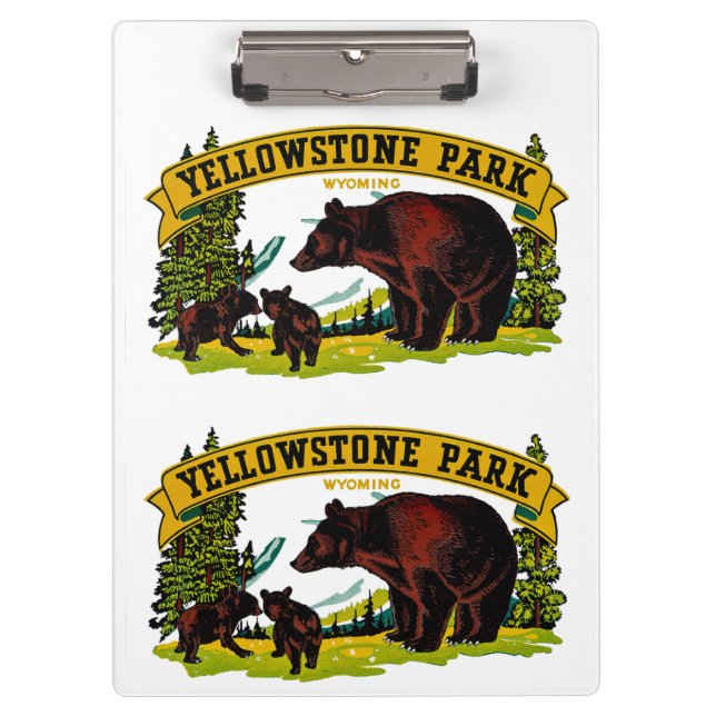 Yellowstone Park Clipboard (Front)