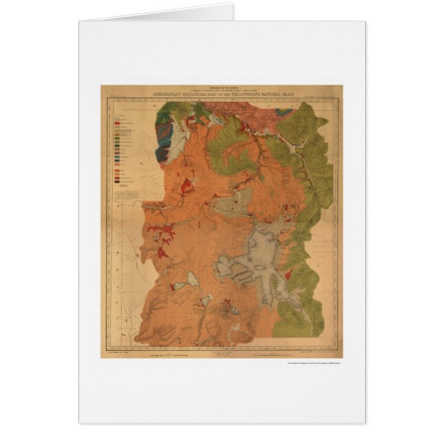 Yellowstone Park Map 1878 (Front)