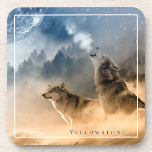 Yellowstone Plastic Coaster-The Wolves  Coaster