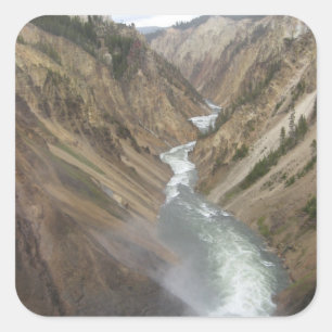 Yellowstone River Square Sticker