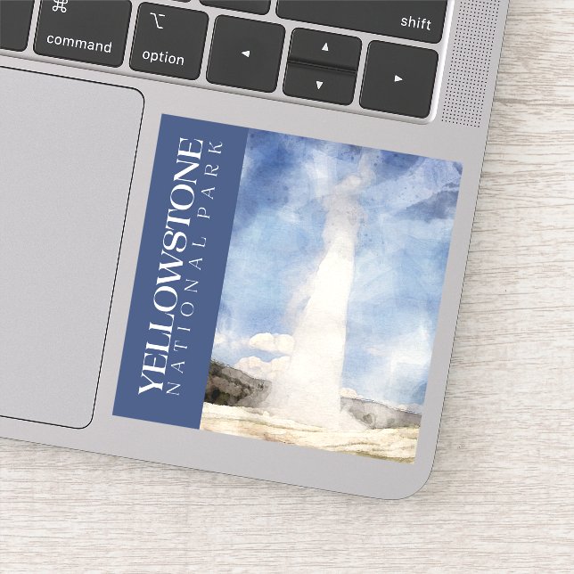 Yellowstone Sticker, National Park Decal (Detail)