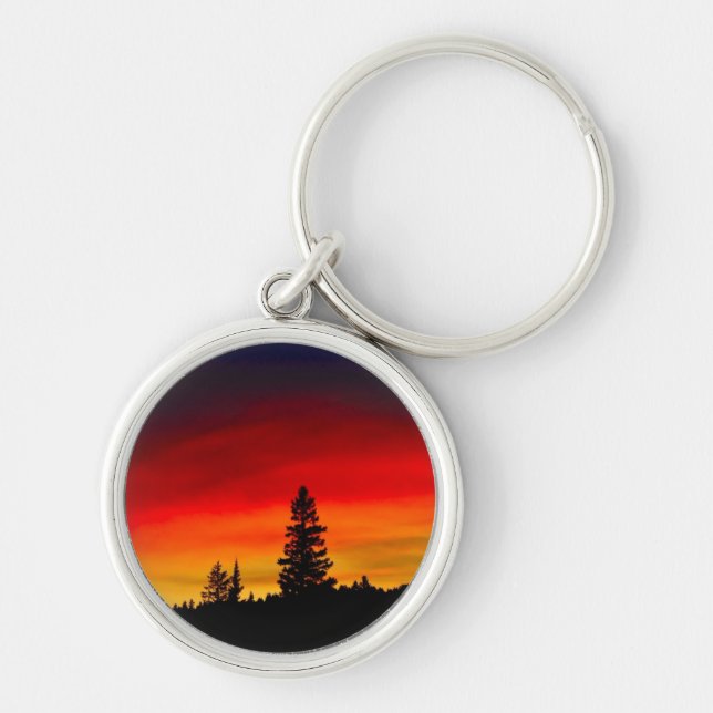 Yellowstone Sunset Key Ring (Front)