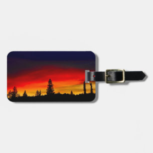 Yellowstone Sunset Luggage Tag