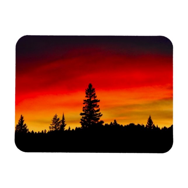 Yellowstone Sunset Magnet (Horizontal)
