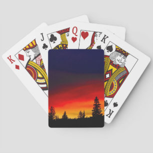 Yellowstone Sunset Playing Cards