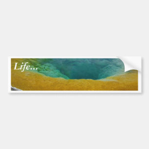 Yellowstone Thermal Spring In Morning Bumper Sticker