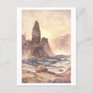 Yellowstone Tower Falls Vintage Prang Lithograph Postcard