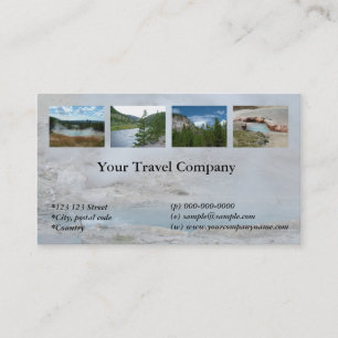 Yellowstone travel agency business card